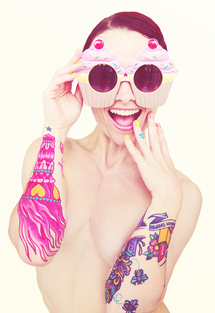 Vancouver model Tita Suicide loves her new cupcake sunglasses