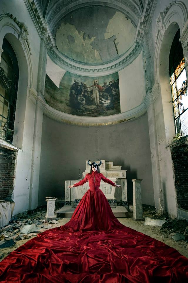 Shot on location in an Abandoned Convent Hospital in Belgium by Rebecca Litchfield
